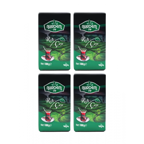 Nurdem Çay Rize Çayı 1000 Gr x 4 Adet Nurdem Çay Rize Çayı 1000 Gr x 4 Adet